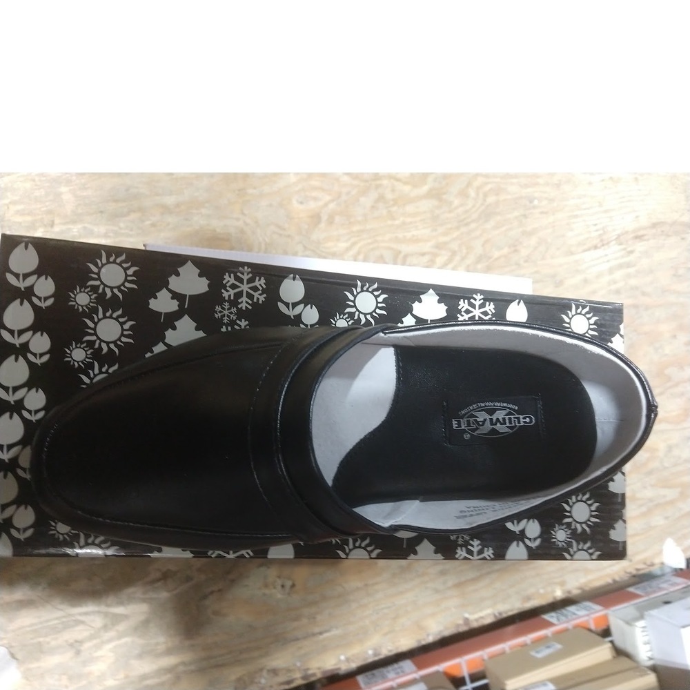 ClimaTex Climate X Mens Black Leather Slip On Sz: 7EEE